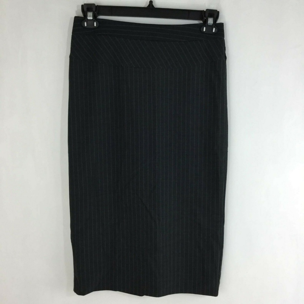 Worthington Pencil Skirt Stripe Lined Below Knee